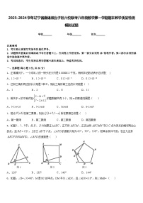 2023-2024学年辽宁省盘锦双台子区六校联考八年级数学第一学期期末教学质量检测模拟试题含答案