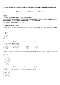 2023-2024学年辽宁省沈阳市第一六六中学数学八年级第一学期期末达标检测试题含答案