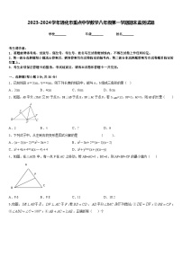 2023-2024学年通化市重点中学数学八年级第一学期期末监测试题含答案