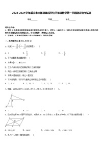 2023-2024学年重庆市丰都县琢成学校八年级数学第一学期期末统考试题含答案