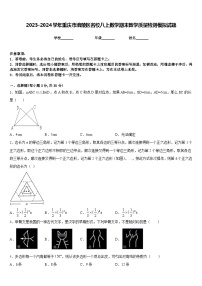 2023-2024学年重庆市涪陵区名校八上数学期末教学质量检测模拟试题含答案