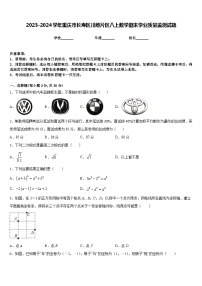 2023-2024学年重庆市长寿区川维片区八上数学期末学业质量监测试题含答案