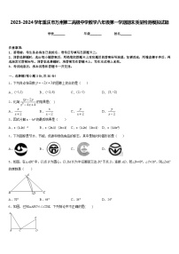 2023-2024学年重庆市万州第二高级中学数学八年级第一学期期末质量检测模拟试题含答案