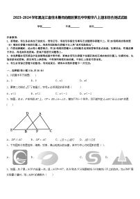 2023-2024学年黑龙江省佳木斯市向阳区第五中学数学八上期末综合测试试题含答案