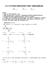 2023-2024学年黑龙江省伊春市名校数学八年级第一学期期末监测模拟试题含答案