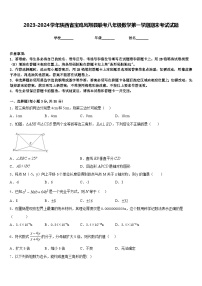 2023-2024学年陕西省宝鸡凤翔县联考八年级数学第一学期期末考试试题含答案