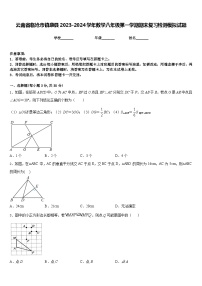 云南省临沧市镇康县2023-2024学年数学八年级第一学期期末复习检测模拟试题含答案