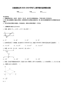 云南省保山市2023-2024学年八上数学期末监测模拟试题含答案