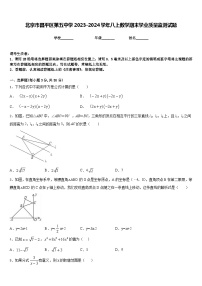 北京市昌平区第五中学2023-2024学年八上数学期末学业质量监测试题含答案