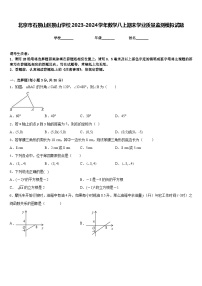 北京市石景山区景山学校2023-2024学年数学八上期末学业质量监测模拟试题含答案