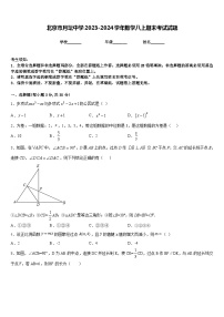 北京市月坛中学2023-2024学年数学八上期末考试试题含答案