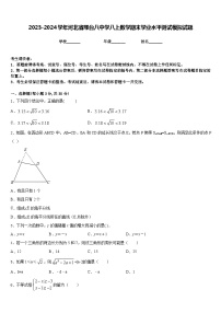 2023-2024学年河北省邢台八中学八上数学期末学业水平测试模拟试题含答案