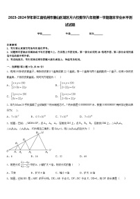 2023-2024学年浙江省杭州市萧山区城区片六校数学八年级第一学期期末学业水平测试试题含答案