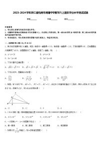 2023-2024学年浙江省杭州市周浦中学数学八上期末学业水平测试试题含答案