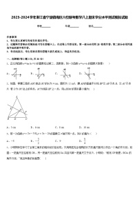 2023-2024学年浙江省宁波镇海区六校联考数学八上期末学业水平测试模拟试题含答案