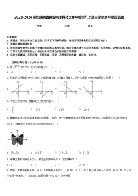 2023-2024学年陕西省西安电子科技大附中数学八上期末学业水平测试试题含答案