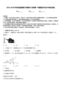 2023-2024学年安徽省蒙城下县数学八年级第一学期期末学业水平测试试题含答案