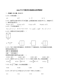 2024年四川省中考数学模拟试卷【含解析】【四川备考专用】