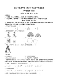 广西壮族自治区河池市凤山县2023-2024学年八年级上学期期末数学试题