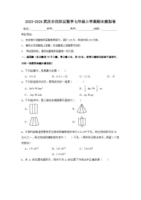 +湖北省武汉市汉阳区2023-2024学年七年级上学期数学期末模拟卷