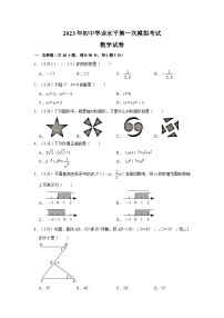 2023年广东省茂名市电白区中考数学一模试卷