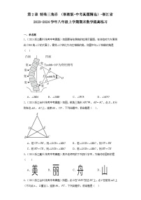 第2章特殊三角形（浙教版-中考真题精选）-浙江省2023-2024学年八年级上学期期末数学提高练