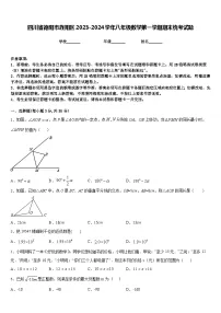 四川省德阳市旌阳区2023-2024学年八年级数学第一学期期末统考试题含答案