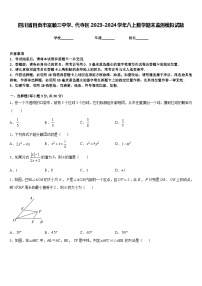 四川省自贡市富顺三中学、代寺区2023-2024学年八上数学期末监测模拟试题含答案