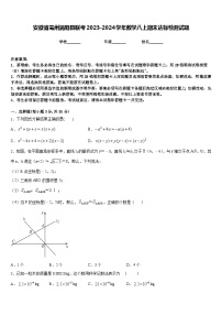 安徽省亳州涡阳县联考2023-2024学年数学八上期末达标检测试题含答案