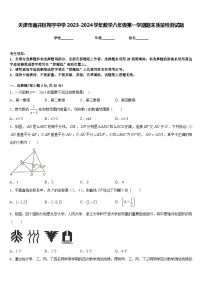 天津市南开区翔宇中学2023-2024学年数学八年级第一学期期末质量检测试题含答案