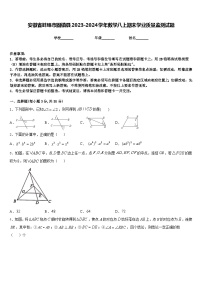 安徽省蚌埠市固镇县2023-2024学年数学八上期末学业质量监测试题含答案