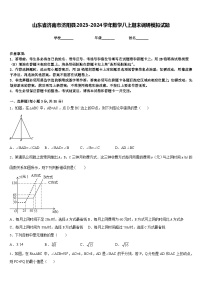 山东省济南市济阳县2023-2024学年数学八上期末调研模拟试题含答案