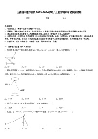 山西省太原市名校2023-2024学年八上数学期末考试模拟试题含答案