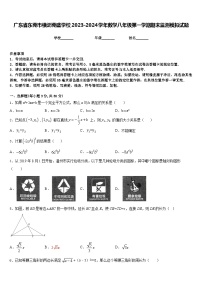 广东省东莞市横沥莞盛学校2023-2024学年数学八年级第一学期期末监测模拟试题含答案