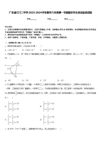 广东省江门二中学2023-2024学年数学八年级第一学期期末学业质量监测试题含答案