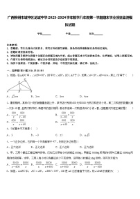 广西柳州市城中区龙城中学2023-2024学年数学八年级第一学期期末学业质量监测模拟试题含答案