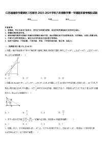 江苏省南京市建邺区三校联合2023-2024学年八年级数学第一学期期末联考模拟试题含答案