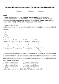 江苏省淮安曙光双语学校2023-2024学年八年级数学第一学期期末联考模拟试题含答案