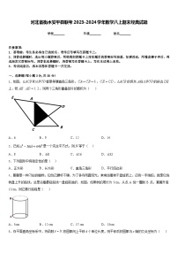 河北省衡水安平县联考2023-2024学年数学八上期末经典试题含答案