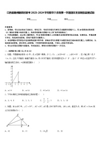 江西省赣州赣县区联考2023-2024学年数学八年级第一学期期末质量跟踪监视试题含答案