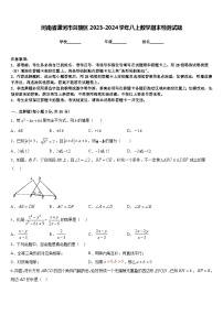 河南省漯河市召陵区2023-2024学年八上数学期末检测试题含答案