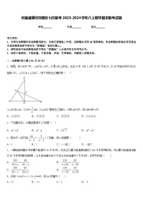 河南省漯河召陵区七校联考2023-2024学年八上数学期末联考试题含答案