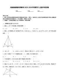 河南省南阳唐河县联考2023-2024学年数学八上期末考试试题含答案