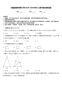 河南省信阳市第九中学2023-2024学年八上数学期末调研试题含答案