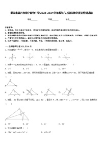 浙江省嘉兴市海宁新仓中学2023-2024学年数学八上期末教学质量检测试题含答案