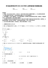 浙江省台州市坦头中学2023-2024学年八上数学期末复习检测模拟试题含答案