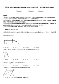 浙江省台州市黄岩区黄岩实验中学2023-2024学年八上数学期末复习检测试题含答案