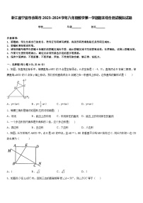 浙江省宁波市余姚市2023-2024学年八年级数学第一学期期末综合测试模拟试题含答案