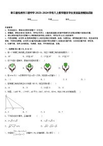 浙江省杭州市三墩中学2023-2024学年八上数学期末学业质量监测模拟试题含答案