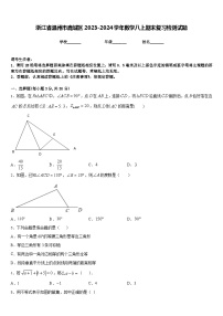 浙江省温州市鹿城区2023-2024学年数学八上期末复习检测试题含答案